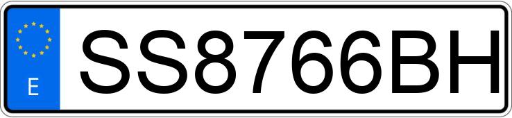 Numer rejestracyjny SS8766BH posiada BMW SERIE 3