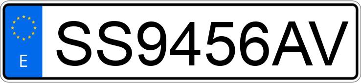 Die Registrierungsnummer SS9456AV hat FORD FIESTA