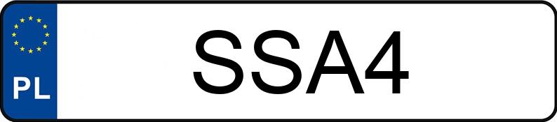 Numer rejestracyjny SSA 4 posiada MERCEDES-BENZ CL 500 MR`02 E3 215 CL 500 MR`02 E3 215 - SSA4