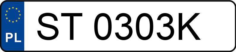 Numer rejestracyjny ST 0303K posiada KIA PICANTO - ST0303K