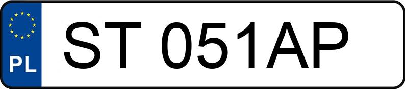 Le numéro d’enregistrement ST 051AP a MERCEDES-BENZ 320 E Kat. 124 320CE - ST051AP