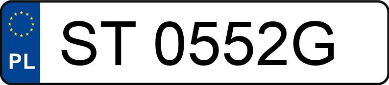 Numer rejestracyjny ST 0552G posiada VOLKSWAGEN Passat GP 1.9 TDI MR`00 E3 Basis M5 - ST0552G Numer rejestracyjny ST 0552G posiada VOLKSWAGEN Passat GP 1.9 TDI MR`00 E3 Basis M5 - ST0552G