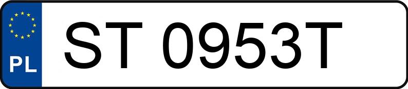 Numer rejestracyjny ST 0953T posiada ALFA ROMEO --- - ST0953T Numer rejestracyjny ST 0953T posiada ALFA ROMEO --- - ST0953T
