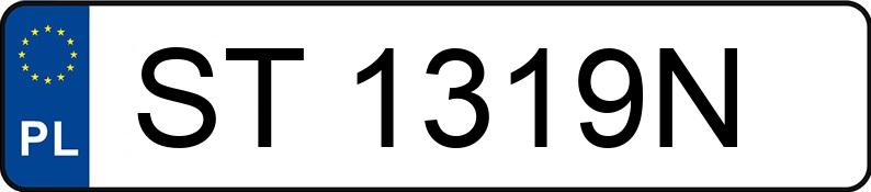 Numer rejestracyjny ST 1319N posiada FORD MONDEO - ST1319N