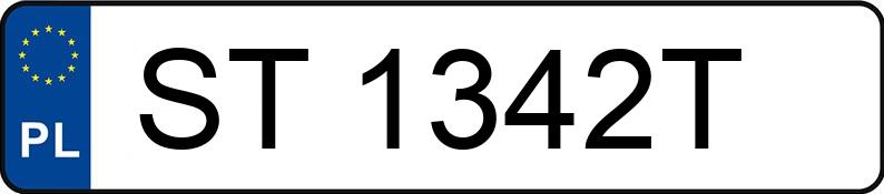 Numer rejestracyjny ST 1342T posiada OPEL Astra IV 1.4 MR`10 E5 Enjoy - ST1342T Numer rejestracyjny ST 1342T posiada OPEL Astra IV 1.4 MR`10 E5 Enjoy - ST1342T