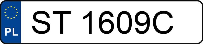 Numer rejestracyjny ST 1609C posiada SUZUKI SWIFT - ST1609C