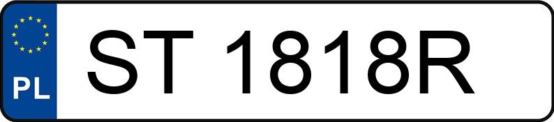 Numer rejestracyjny ST 1818R posiada VOLKSWAGEN Golf V Variant 1.9 TDI MR`03 E4 Comfortline - ST1818R