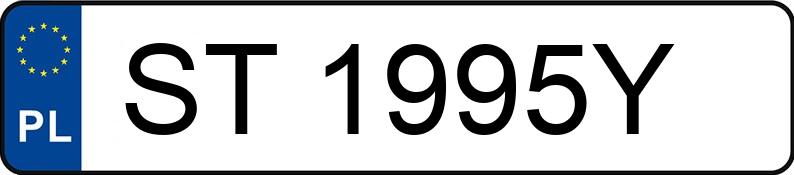 Numer rejestracyjny ST 1995Y posiada BMW 535 - ST1995Y Numer rejestracyjny ST 1995Y posiada BMW 535 - ST1995Y