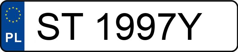 Numer rejestracyjny ST 1997Y posiada OPEL Astra II 1.4 MR`98 Club - ST1997Y Numer rejestracyjny ST 1997Y posiada OPEL Astra II 1.4 MR`98 Club - ST1997Y