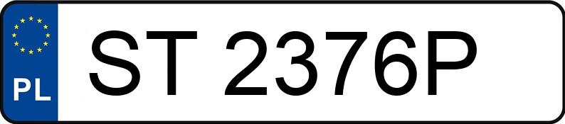 Numer rejestracyjny ST 2376P posiada RENAULT TRAFIC - ST2376P