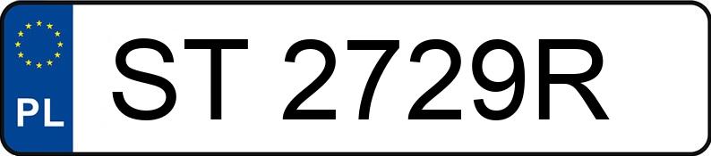 Numer rejestracyjny ST 2729R posiada SKODA Fabia II 1.6 TDI-CR MR`11 E5 Family - ST2729R
