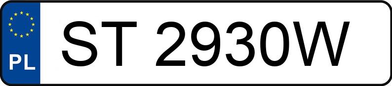 Numer rejestracyjny ST 2930W posiada BMW 528I - ST2930W Numer rejestracyjny ST 2930W posiada BMW 528I - ST2930W