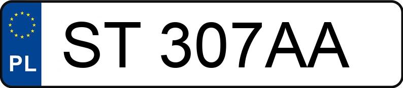 Numer rejestracyjny ST 307AA posiada FERRARI 488 PISTA - ST307AA