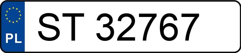 Numer rejestracyjny ST 32767 posiada TOYOTA COROLLA - ST32767