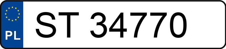 Numer rejestracyjny ST 34770 posiada NISSAN Terrano II 2.7 TDi MR`00 E3 Sport - ST34770 Numer rejestracyjny ST 34770 posiada NISSAN Terrano II 2.7 TDi MR`00 E3 Sport - ST34770