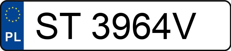 Numer rejestracyjny ST3964V posiada BMW 530 Diesel Kat. MR`95 E39 530 Diesel Kat. MR`95 E39