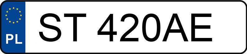 Numer rejestracyjny ST 420AE posiada NISSAN Patrol GR 2.9 TD Patrol GR 2.9 TD - ST420AE