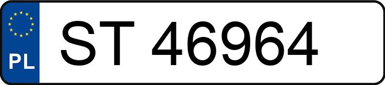 Numer rejestracyjny ST 46964 posiada MERCEDES-BENZ E 200 KOMPRESSOR - ST46964
