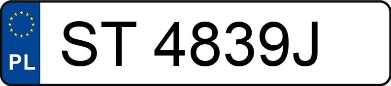 Numer rejestracyjny ST 4839J posiada FORD Mondeo 2.0 TDCi MR`10 E5 Ghia - ST4839J