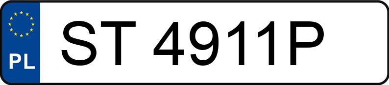 Numer rejestracyjny ST 4911P posiada MITSUBISHI COLT - ST4911P