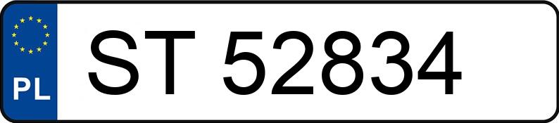 Numer rejestracyjny ST 52834 posiada FIAT PUNTO - ST52834 Numer rejestracyjny ST 52834 posiada FIAT PUNTO - ST52834