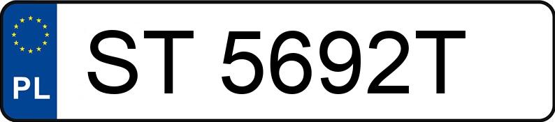 Numer rejestracyjny ST 5692T posiada OPEL INSIGNIA - ST5692T Numer rejestracyjny ST 5692T posiada OPEL INSIGNIA - ST5692T