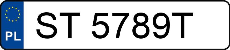 Numer rejestracyjny ST 5789T posiada BMW 530D XDRIVE - ST5789T