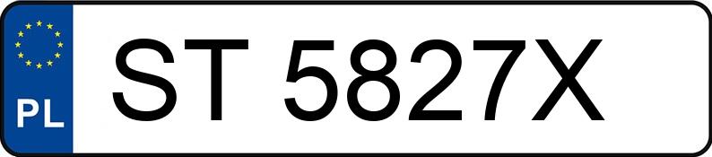 Numer rejestracyjny ST 5827X posiada MERCEDES-BENZ VITO TOURER - ST5827X