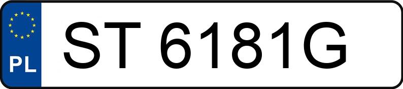 Numer rejestracyjny ST 6181G posiada FORD MONDEO - ST6181G