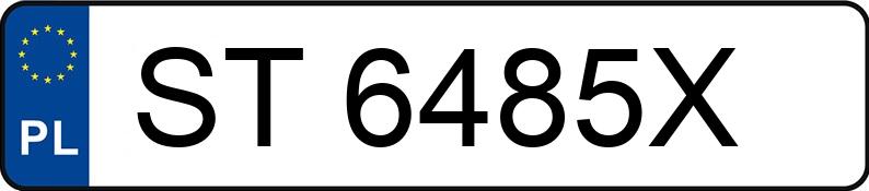 Numer rejestracyjny ST 6485X posiada BMW X3 SDRIVE18D - ST6485X