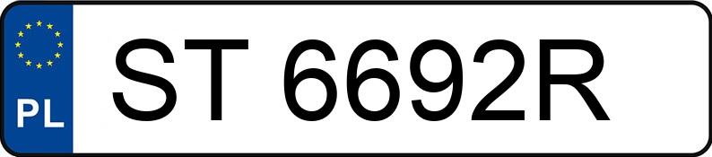 Numer rejestracyjny ST 6692R posiada NISSAN PATROL - ST6692R