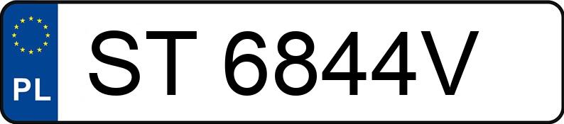 Numer rejestracyjny ST 6844V posiada MAN TGX L.2007.46.001 - ST6844V