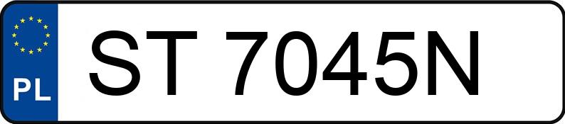 Numer rejestracyjny ST 7045N posiada MERCEDES-BENZ 109 Vito BlueTEC MR`14 E6 2.8t Tourer PRO - ST7045N