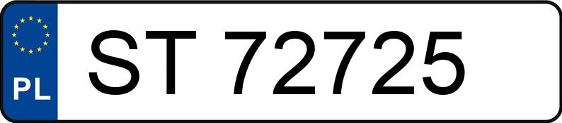Numer rejestracyjny ST 72725 posiada FIAT Grande Punto 1.4 16V MR`05 E4 Startjet Active - ST72725