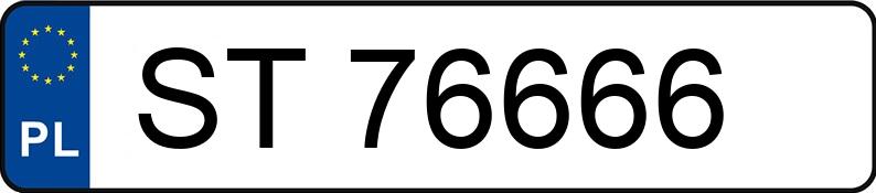 Numer rejestracyjny ST 76666 posiada DAEWOO MATIZ - ST76666 Numer rejestracyjny ST 76666 posiada DAEWOO MATIZ - ST76666