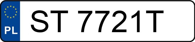 Numer rejestracyjny ST 7721T posiada FORD FOCUS - ST7721T