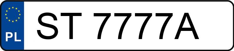 Numer rejestracyjny ST 7777A posiada CHEREAU --- - ST7777A