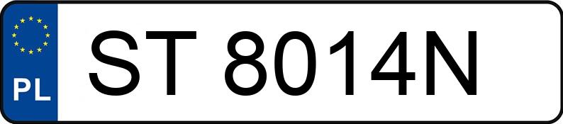 Numer rejestracyjny ST 8014N posiada OPEL Astra IV 1.6 MR`10 E6 Sedan Aut. - ST8014N