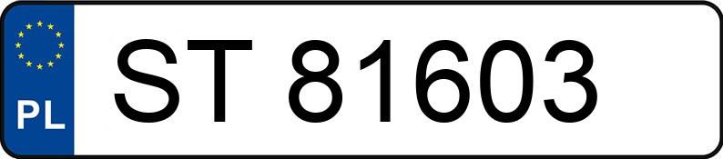 Numer rejestracyjny ST 81603 posiada MERCEDES-BENZ 250 D TURBO - ST81603