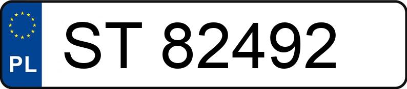 Numer rejestracyjny ST 82492 posiada FIAT SEICENTO VAN - ST82492