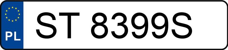 Vejpirat i et køretøj med registreringsnumre ST8399S