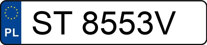 Numer rejestracyjny ST 8553V posiada VOLKSWAGEN GOLF - ST8553V