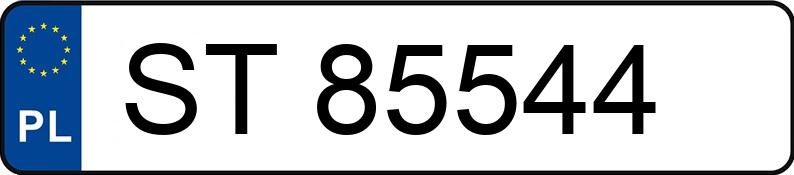 Numer rejestracyjny ST 85544 posiada SAM SAM - ST85544