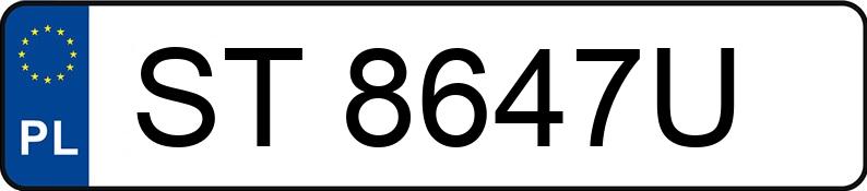 Numer rejestracyjny ST 8647U posiada FIAT TIPO - ST8647U Numer rejestracyjny ST 8647U posiada FIAT TIPO - ST8647U