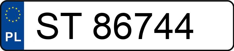 Numer rejestracyjny ST 86744 posiada FIAT PUNTO - ST86744