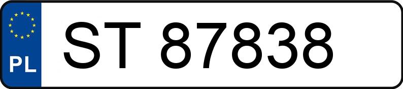 Numer rejestracyjny ST 87838 posiada FIAT BRAVO 1,9 MULTIJET - ST87838 Numer rejestracyjny ST 87838 posiada FIAT BRAVO 1,9 MULTIJET - ST87838