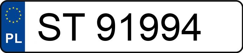 Numer rejestracyjny ST 91994 posiada FIAT SEICENTO - ST91994