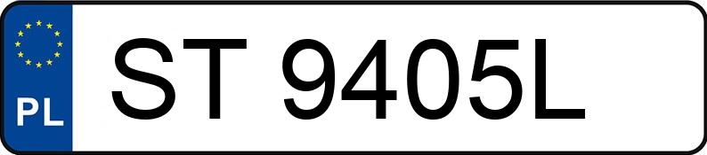 Numer rejestracyjny ST 9405L posiada OPEL Movano 2.3 CDTI MR`14 E6 3.5t L2H1 - ST9405L Numer rejestracyjny ST 9405L posiada OPEL Movano 2.3 CDTI MR`14 E6 3.5t L2H1 - ST9405L
