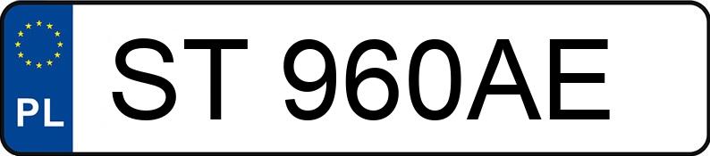 Numer rejestracyjny ST 960AE posiada SKODA SCALA - ST960AE Numer rejestracyjny ST 960AE posiada SKODA SCALA - ST960AE
