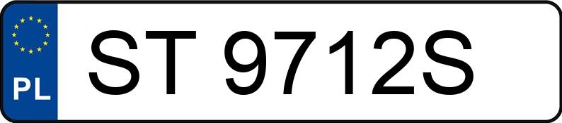 Numer rejestracyjny ST 9712S posiada AUDI RS Q3 SPORTBACK - ST9712S